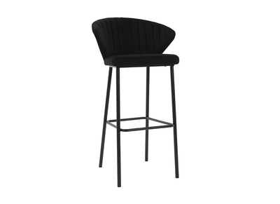 Design-Barhocker Velours Schwarz DALLY ? Miliboo |1| Stéphane Plaza - Design-Barhocker Velours Schwarz DALLY ? Miliboo |1| Stéphane Plaza